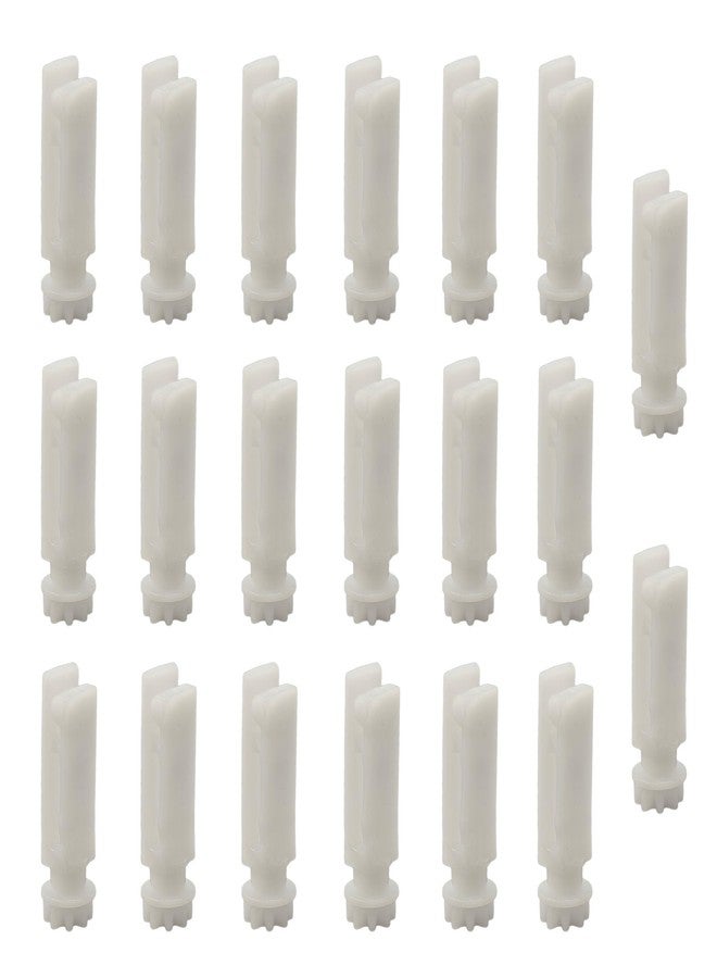 Runseaway 20Pcs Vertical Blind Stem Replacement White Stems for Window Carrier Vanes Headrail Repair Kit Vertical Blinds Curtain Accessories - Image 1